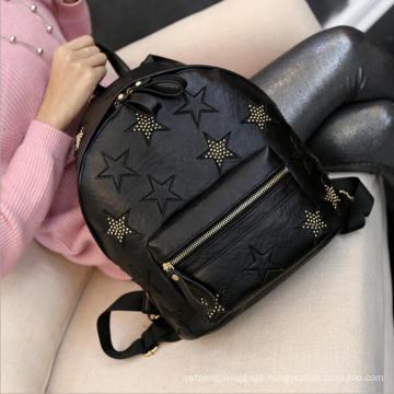 Fashion New Model Backpack Star Pattern Girls Leather Backpack Bags